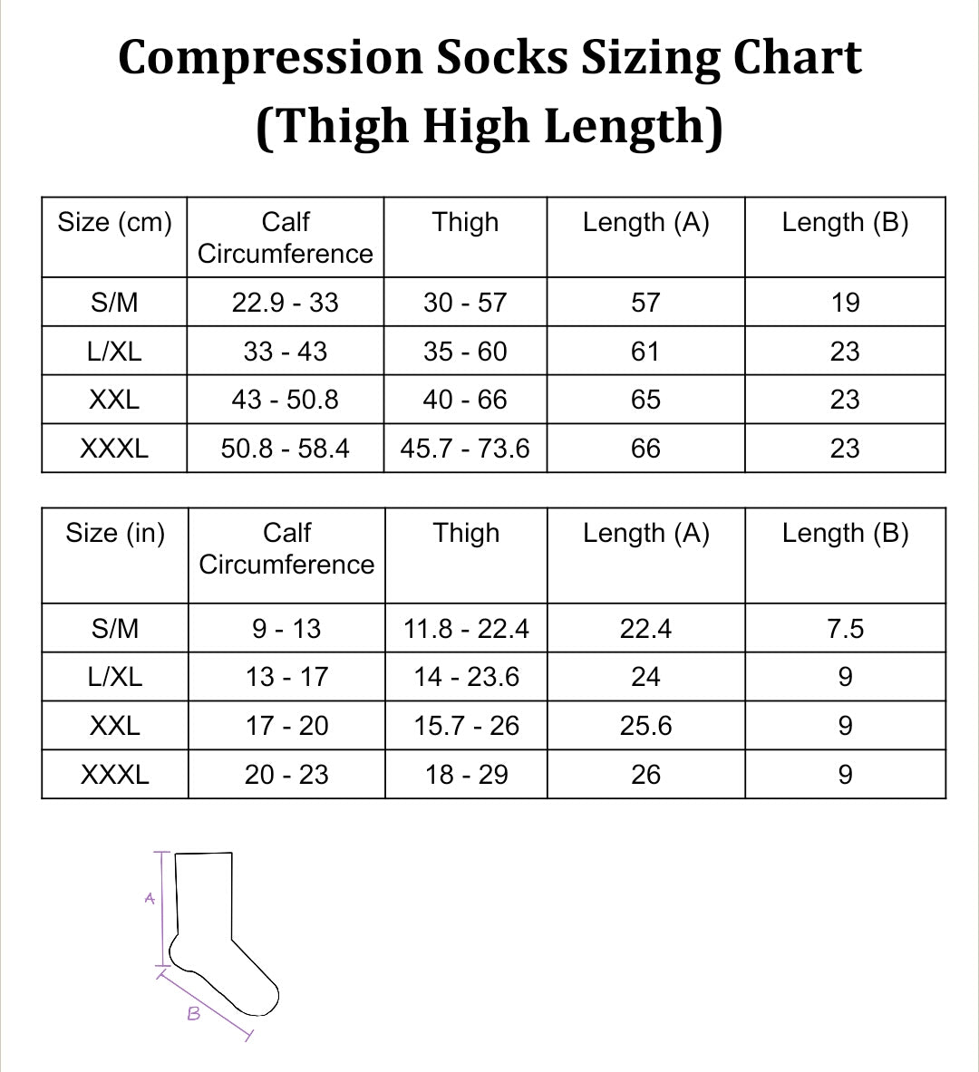 Black Stripped Thigh High Compression Socks (Pre-Order | June 2024 Arrival)