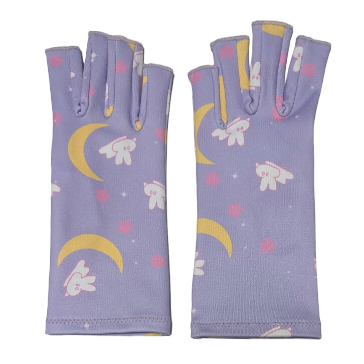 Moon Bunny Compression Gloves with grips