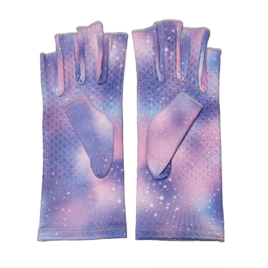 Pastel Galaxy Compression Gloves with grips (Pre-Order | August 2024 Arrival)