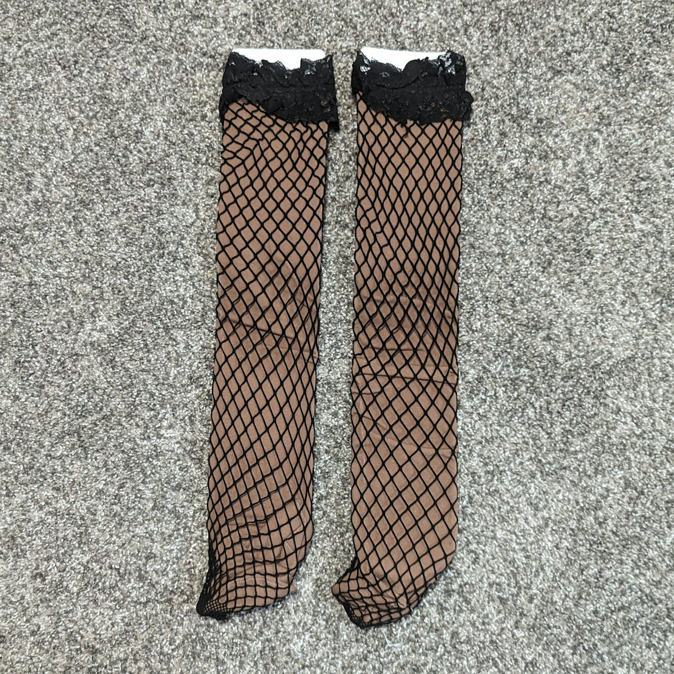 Fishnet Thigh High Compression Socks