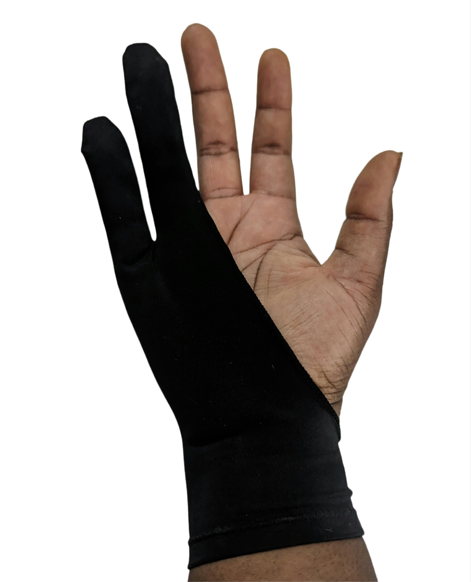 mikailan xs/s/m/l black artist glove two