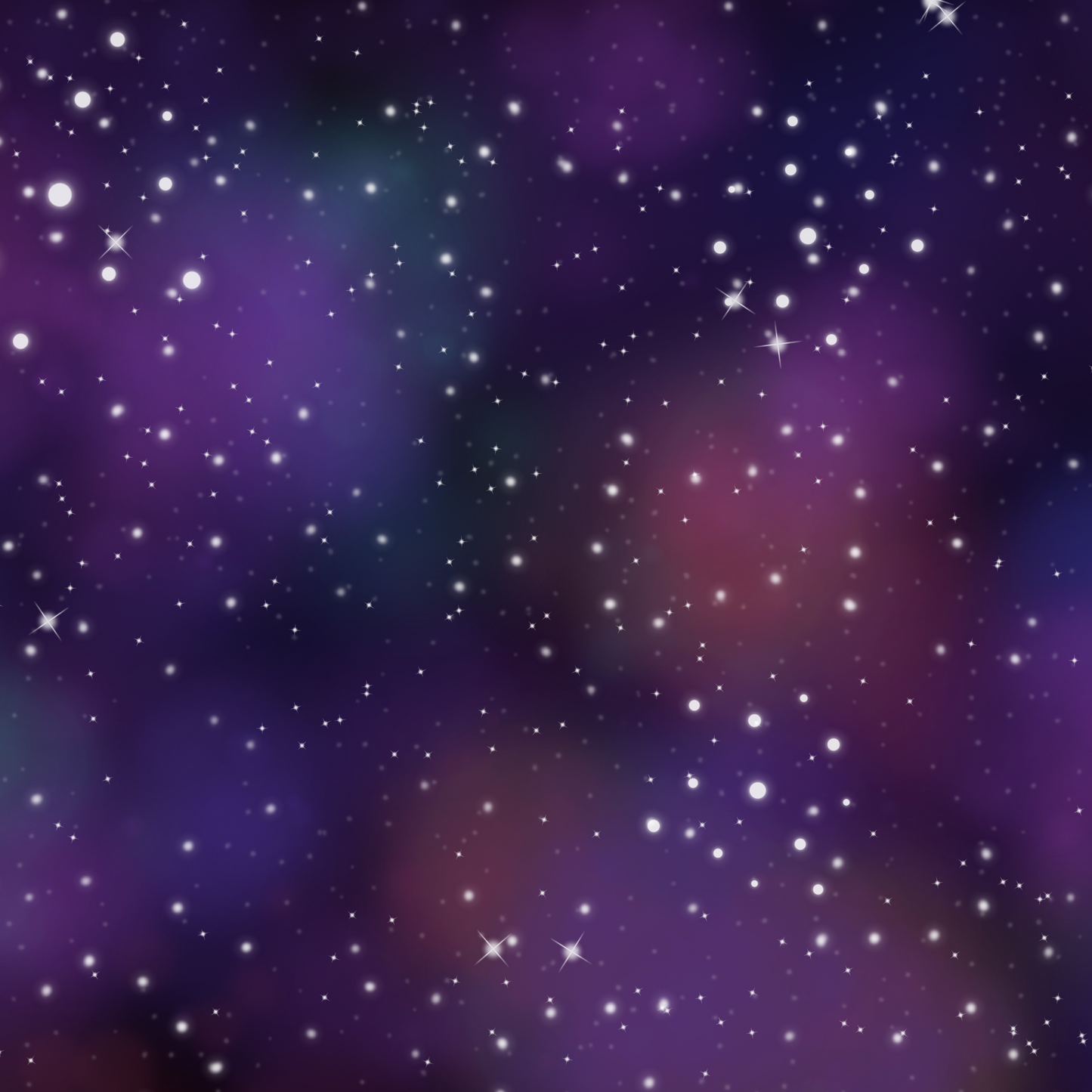 Starry night sky with a dark purple and blue gradient
