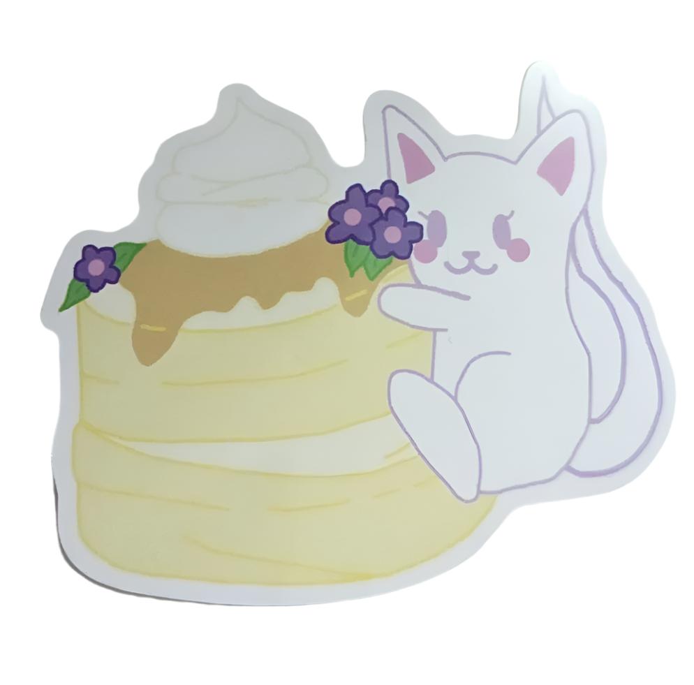 3" Cat Pancake Sticker