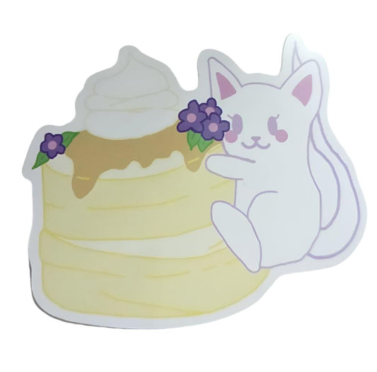 3" Cat Pancake Sticker