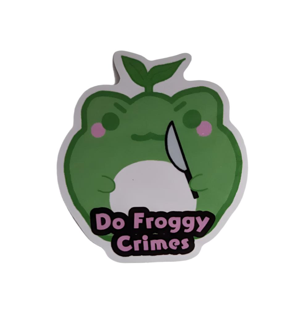 2.5" Do Froggy Crimes Sticker