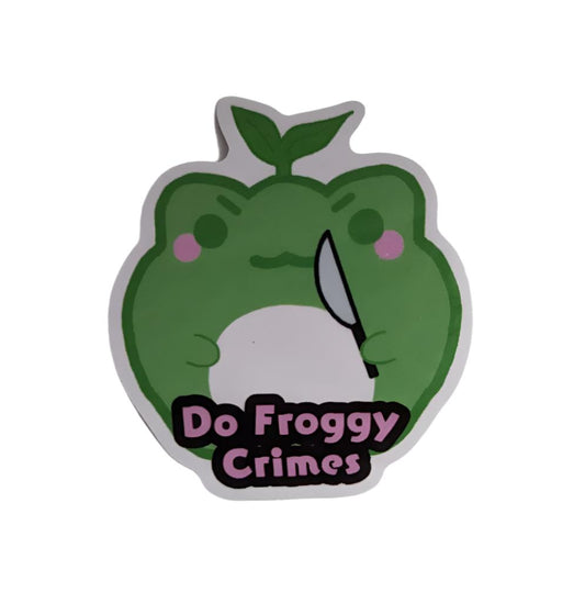 2.5" Do Froggy Crimes Sticker