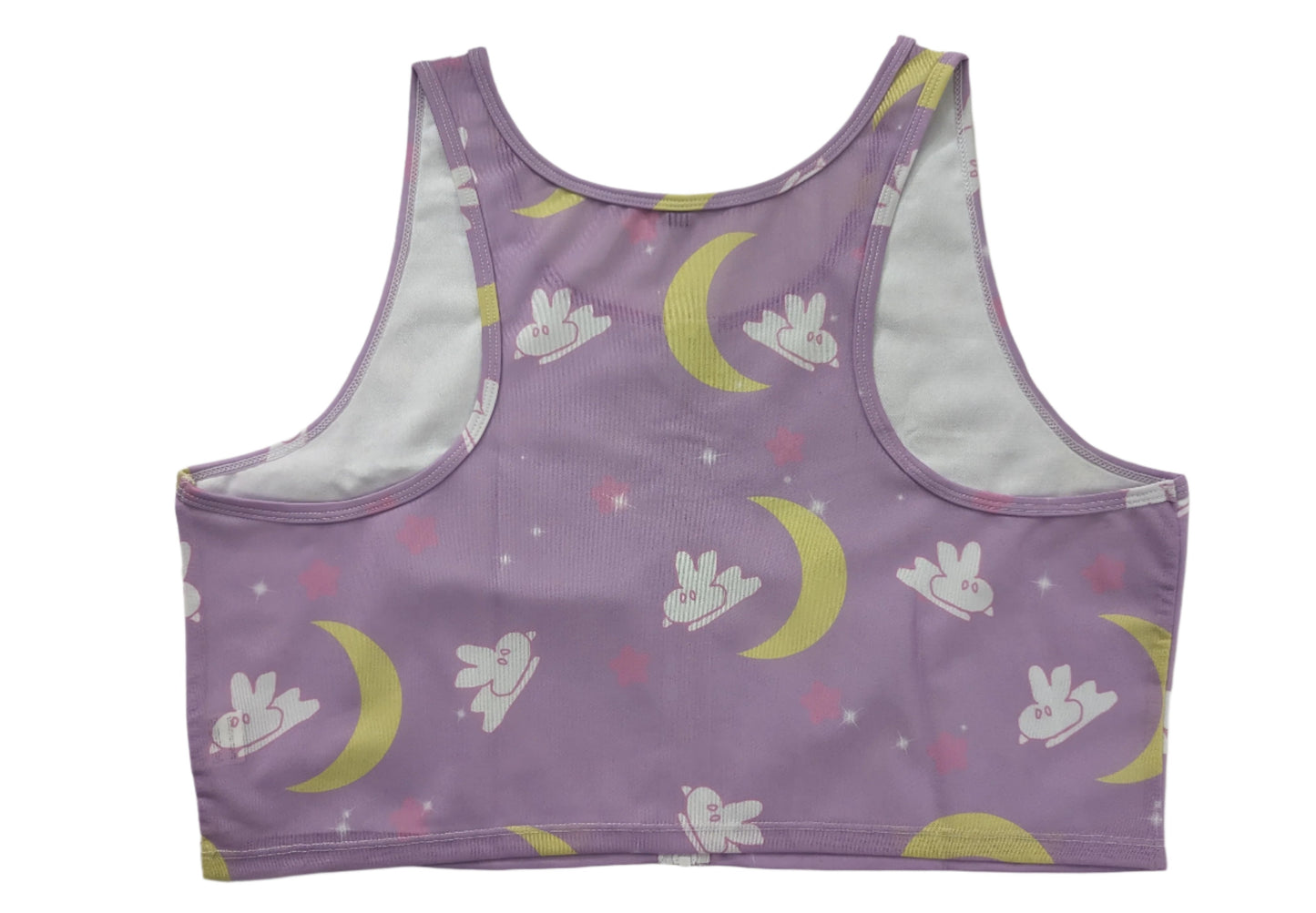 Moon Bunny Zippered Crop Top Binder