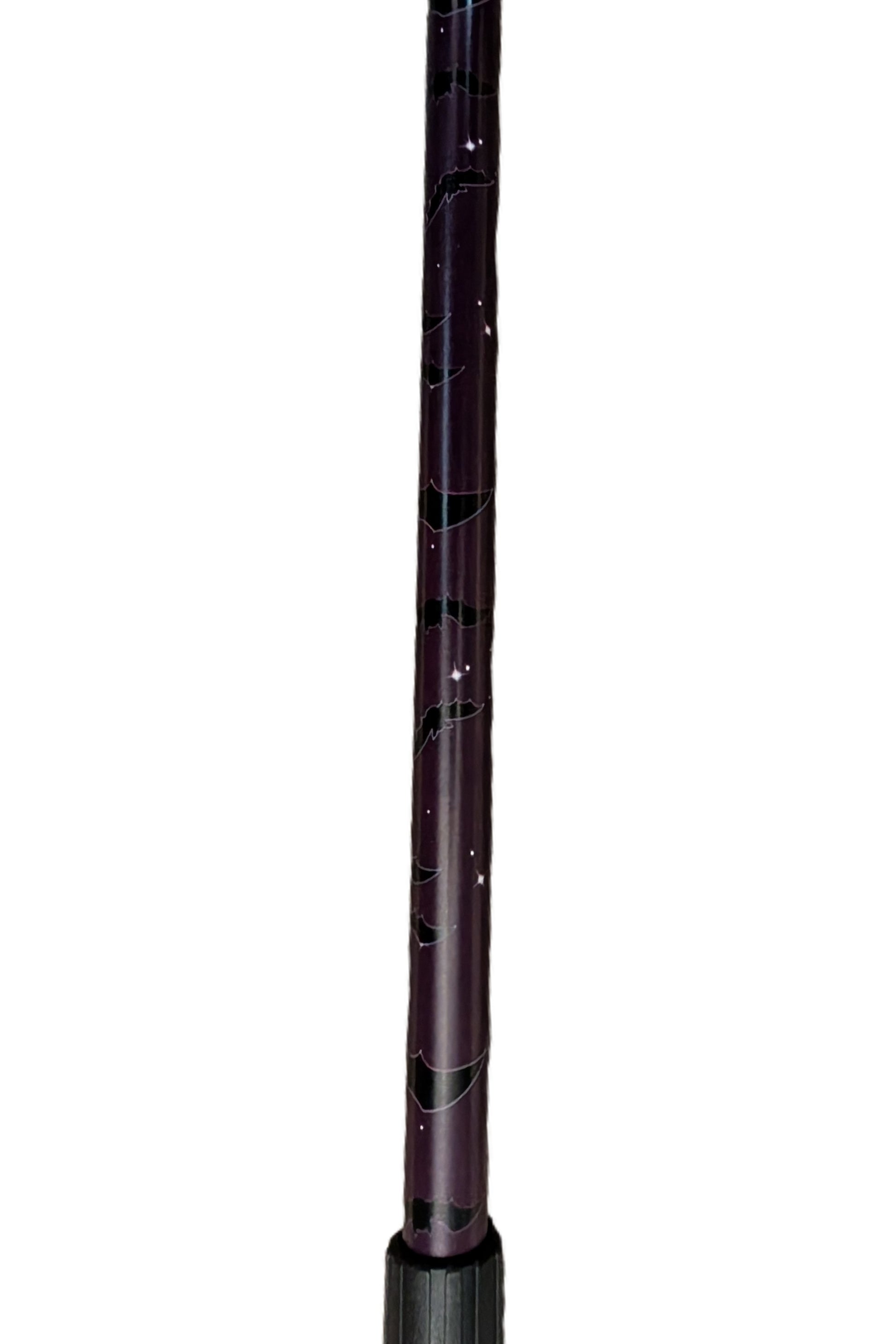 Black rod on a white background
