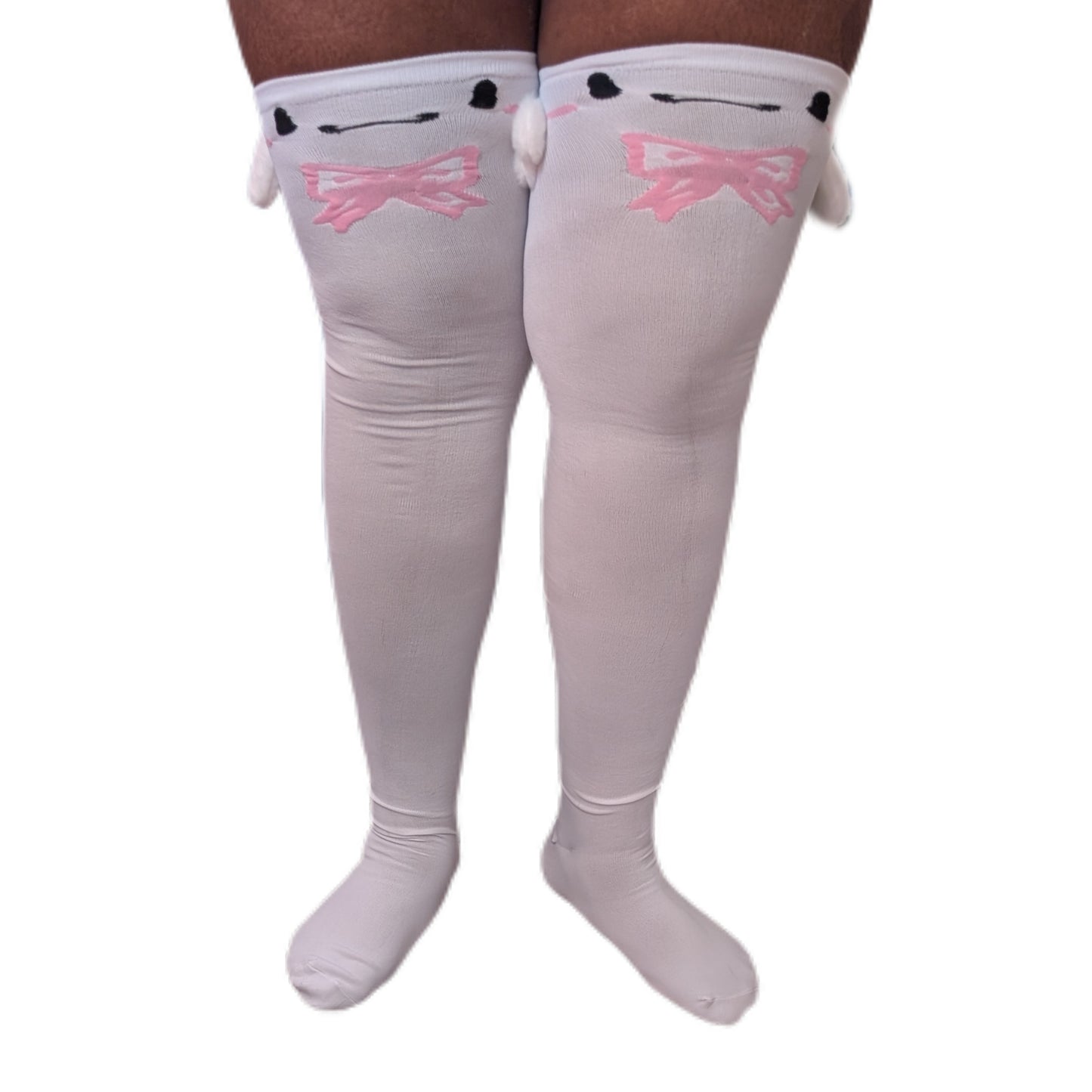 Floppy Bunny Thigh High Compression Socks