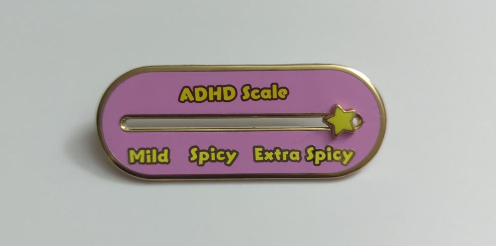 Sliding ADHD Scale Pin