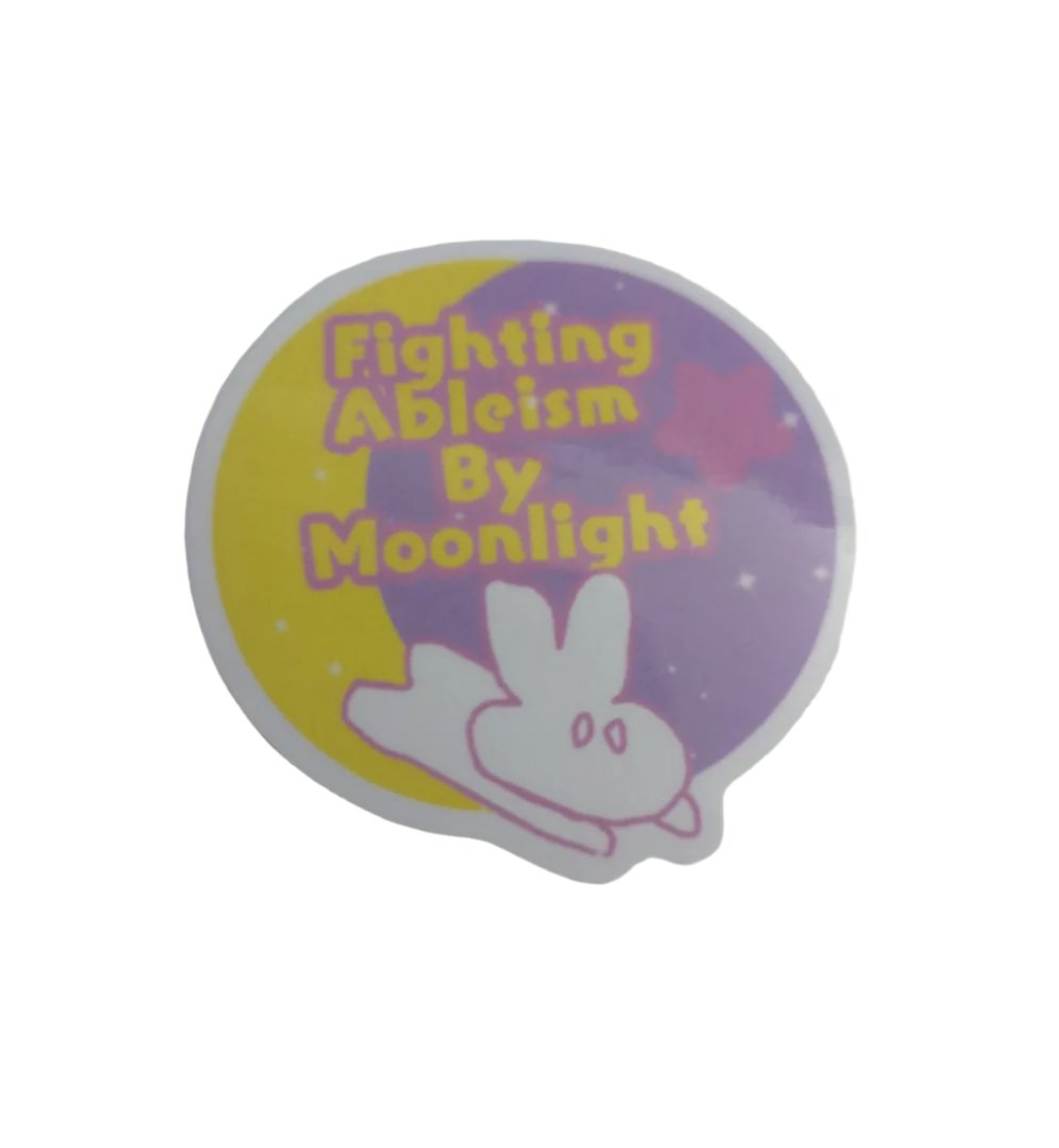 2" Moon Bunny Sticker