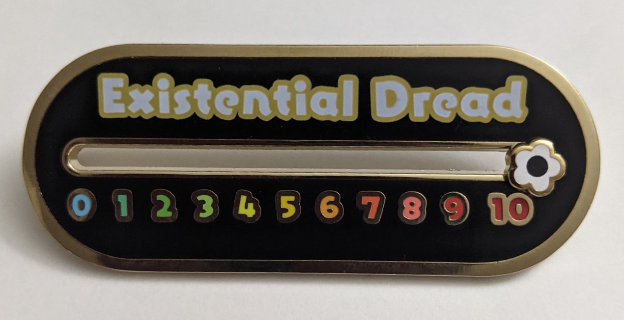 Sliding Existential Dread Pin