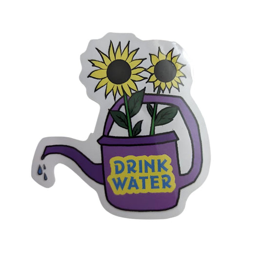 2" Drink Water Sticker