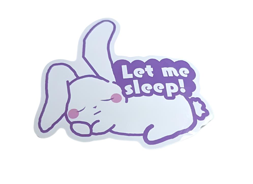 3" Bunny Sleep Sticker