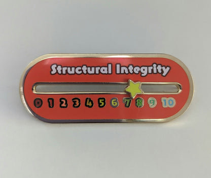 Sliding Structural Integrity Scale Pin (White Text Version)