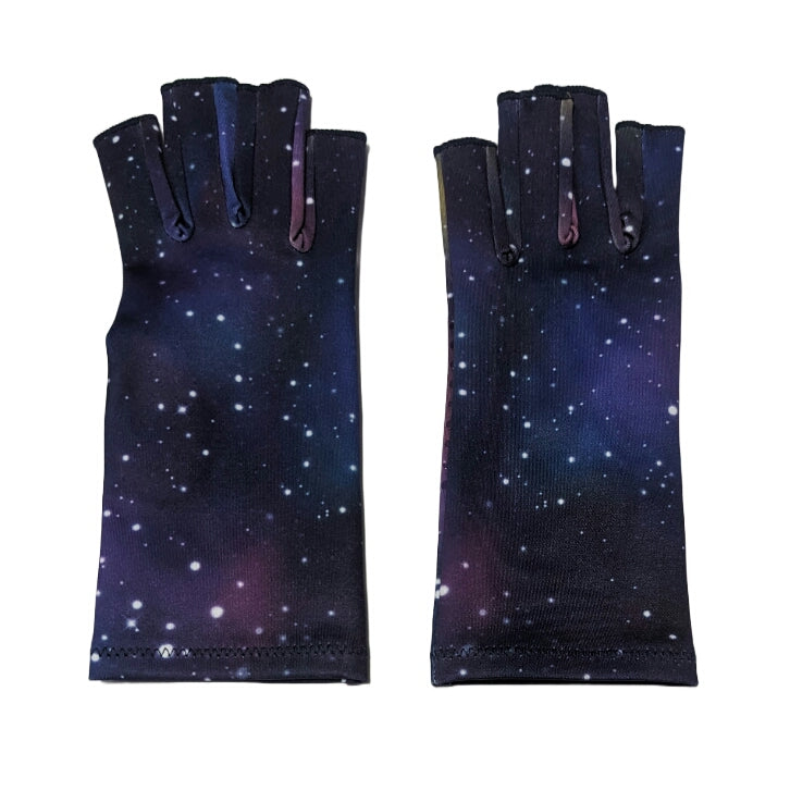 Galaxy Compression Gloves with grips (Pre-Order | August 2024 Arrival)