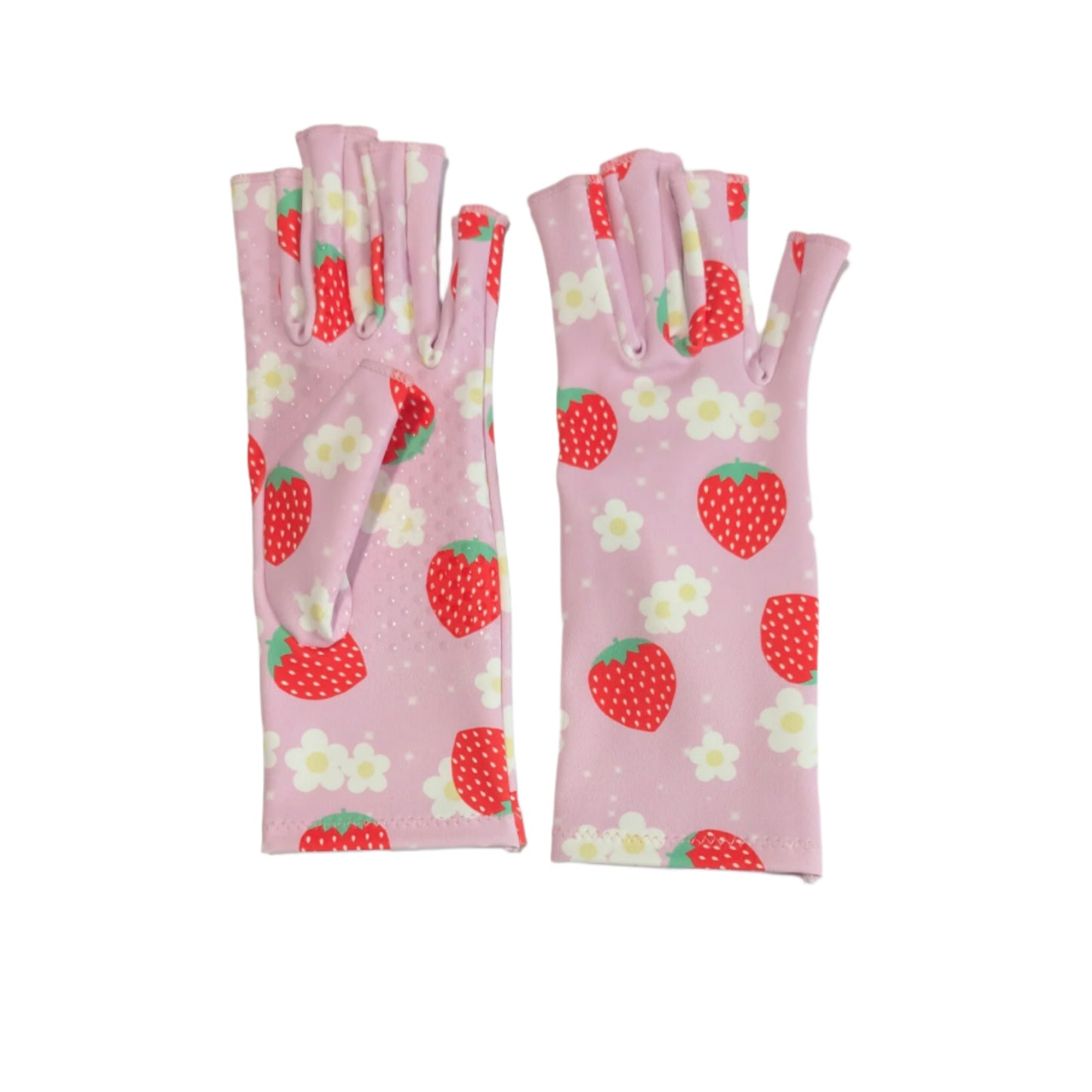 Strawberry Compression Gloves with grips