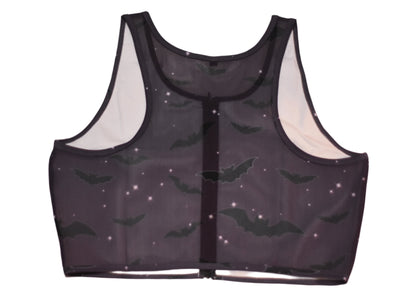 Bat Zippered Crop Top Binder