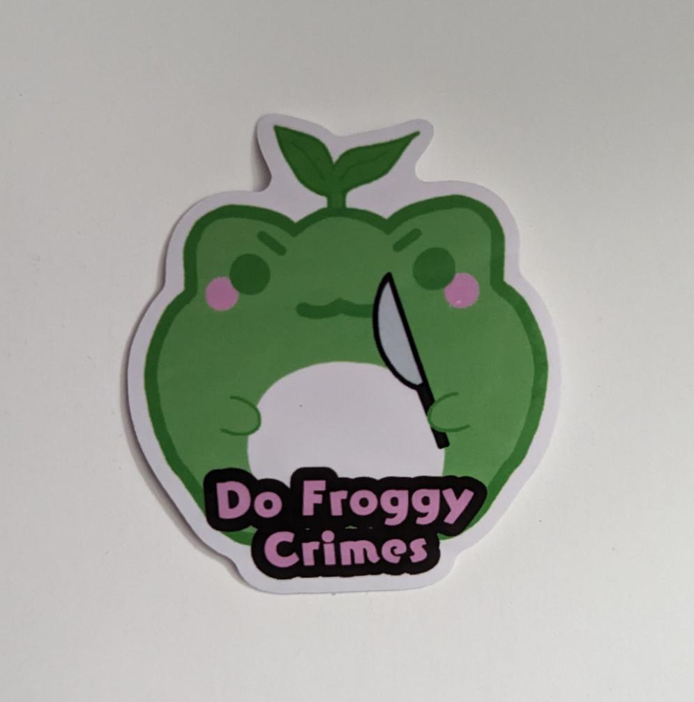 2.5" Do Froggy Crimes Sticker