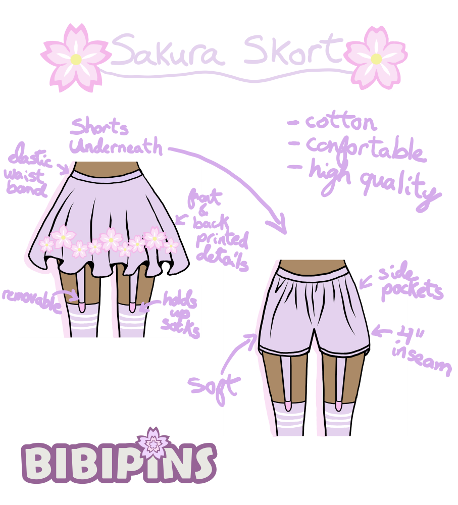 Sakura Skorts Pre-Order (November 2024 Arrival)