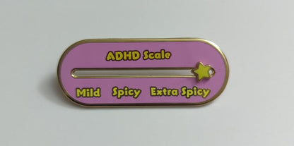 Sliding ADHD Scale Pin