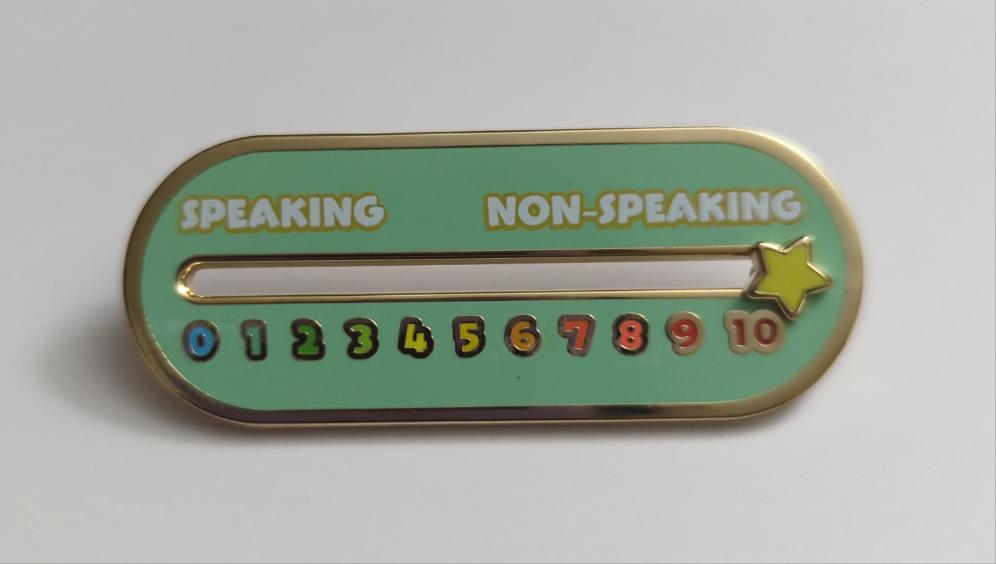 Sliding Non-Speaking Pin