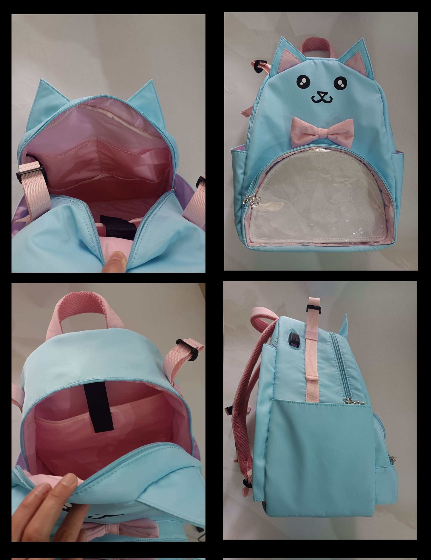 Bat-shaped Sweet Cat Backpack Itabag