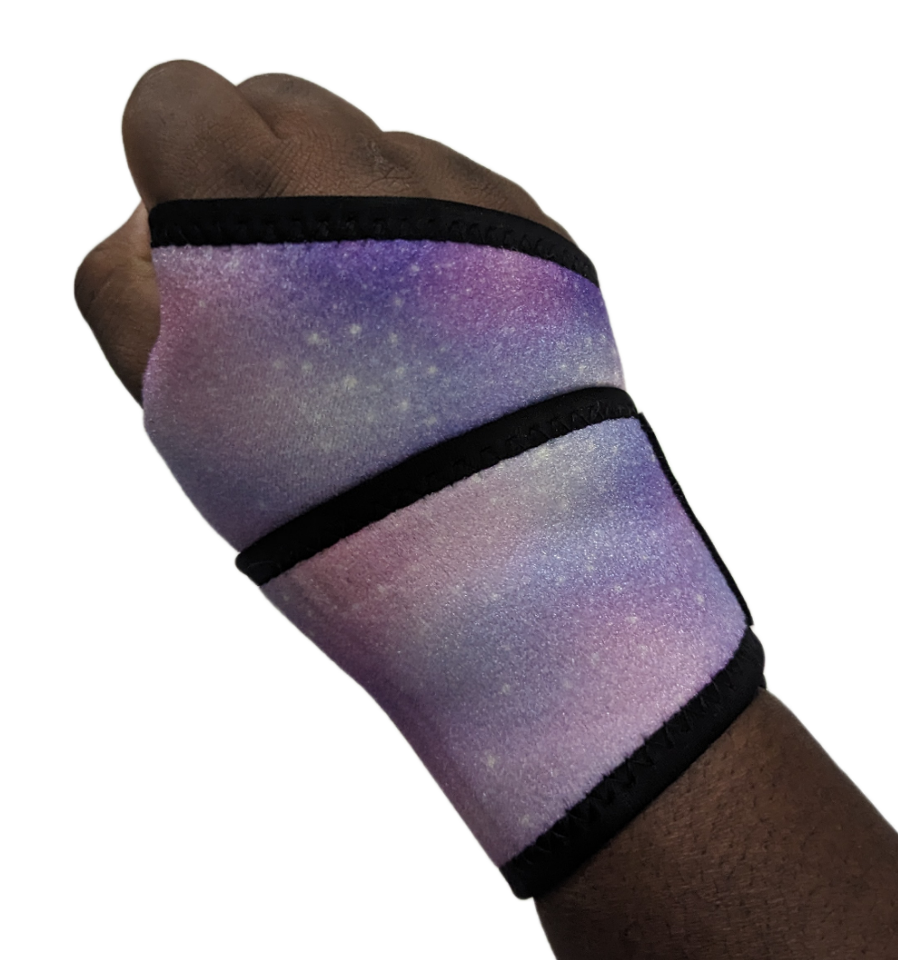 Pastel Galaxy Compression Wrist Brace