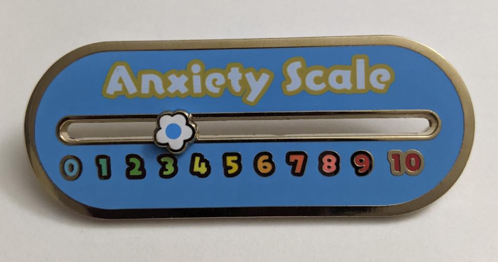 Sliding Anxiety Scale Pin