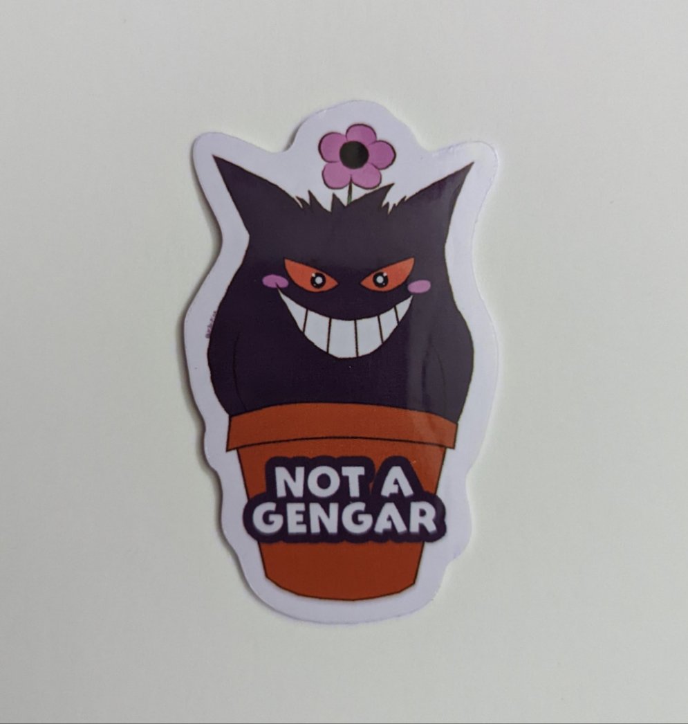 2" Not A Gengar Sticker