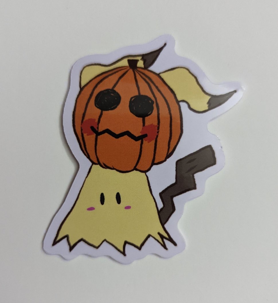 2" Mimikyu Pumpkin Sticker