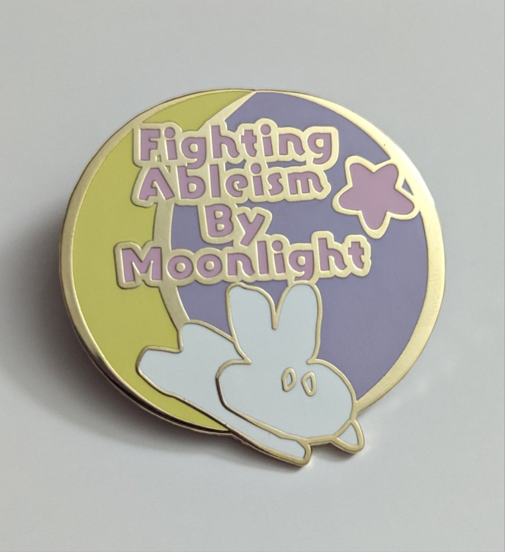 Moon Bunny Pin
