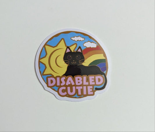 2" Sun Cat Sticker
