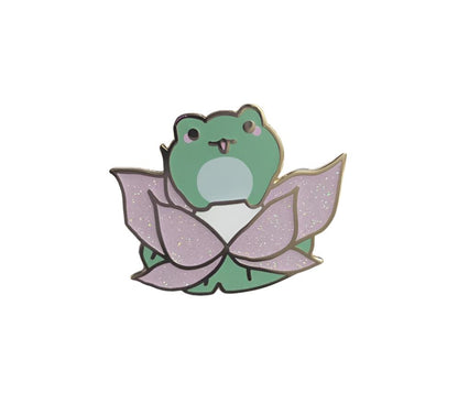 Froggy Glitter Pin