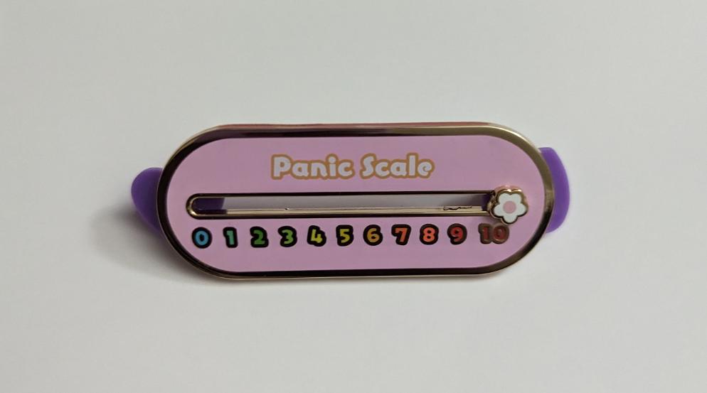 Sliding Panic Scale Pin (Pink Version) – Bibipins