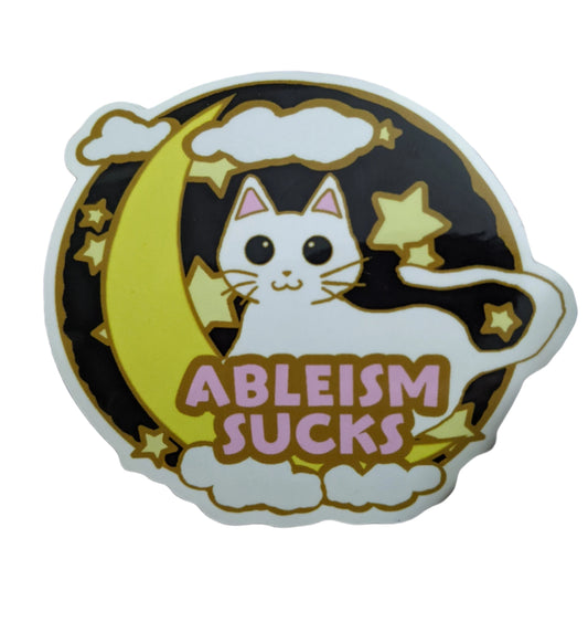 Moon Cat 3" Vinyl Sticker